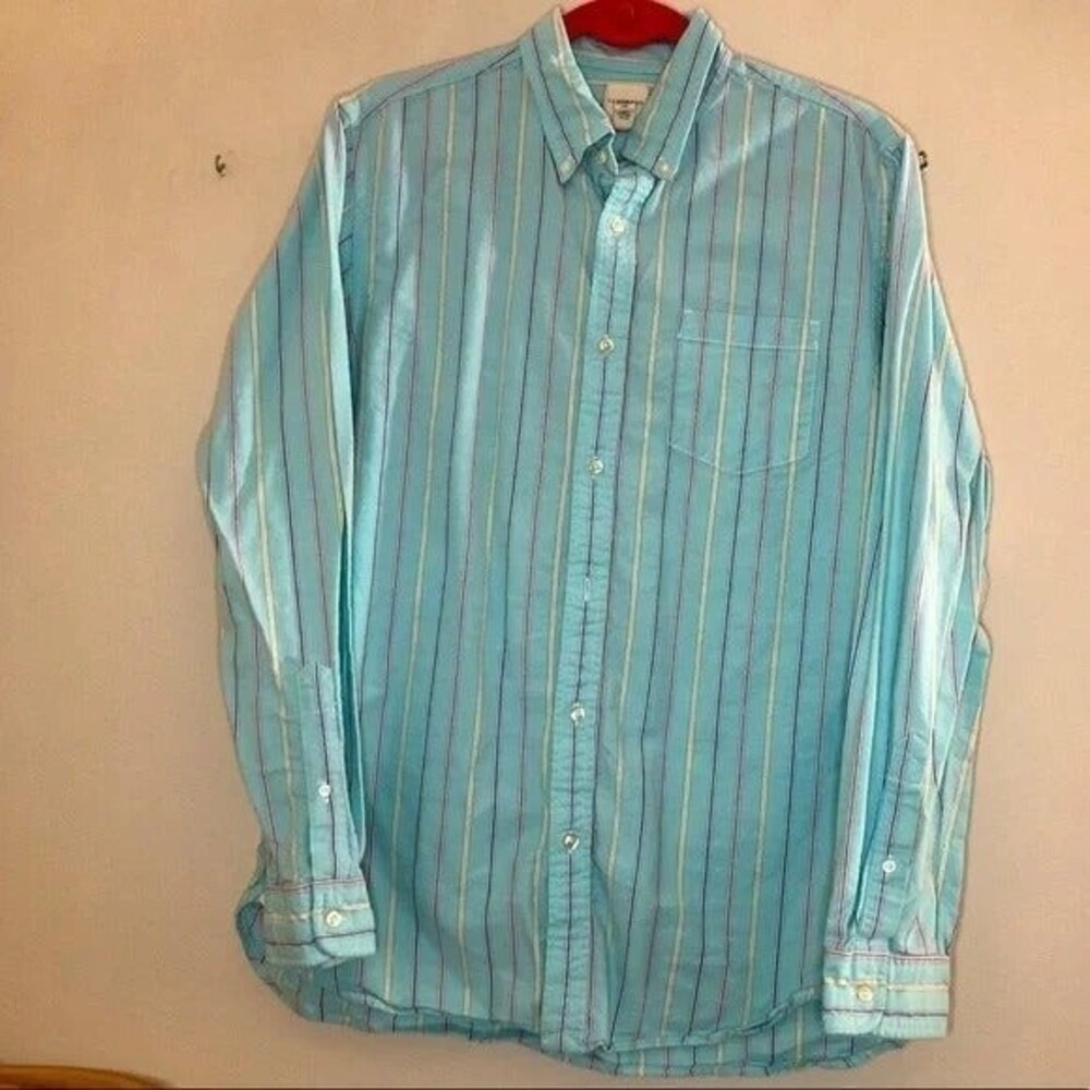Land's End Canvas 1963 sz M Button Down LS Top